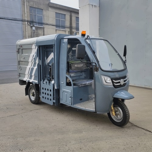 上牌三轮侧翻桶清运车